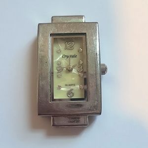 Crystale Silver Watch Face.  Band not included